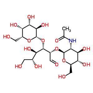 吡喃半乳糖基-1-4-N-乙?；咸烟前坊?1-2-吡喃甘露糖結(jié)構(gòu)式_62398-02-1結(jié)構(gòu)式