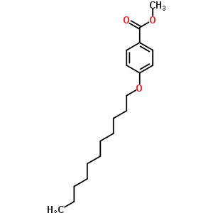 4-n-十一氧基苯甲酸甲酯結(jié)構(gòu)式_62443-11-2結(jié)構(gòu)式