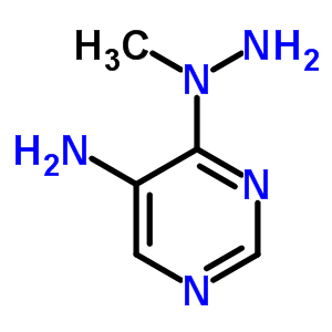 (6CI,8CI)-5-氨基-4-(1-甲基肼基)-嘧啶結(jié)構(gòu)式_6265-79-8結(jié)構(gòu)式