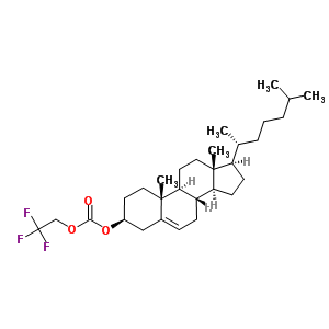 Carbonic acid 2,2,2-trifluoroethyl cholest-5-en-3beta-yl esterStructure,62654-06-2Structure Carbonic acid 2,2,2-trifluoroethyl cholest-5-en-3beta-yl ester Structure,62654-06-2Structure