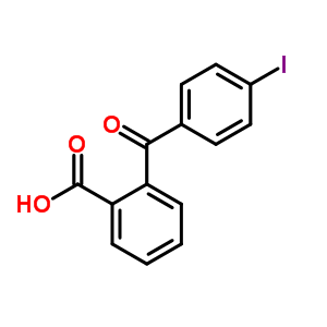 2-(4-碘苯甲?；?-苯甲酸結(jié)構(gòu)式_6268-20-8結(jié)構(gòu)式