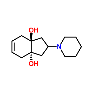 (3As,7as)-2-(1-哌啶)-2,3,4,7-四氫-1H-茚-3a,7a-二醇結(jié)構(gòu)式_62687-84-7結(jié)構(gòu)式