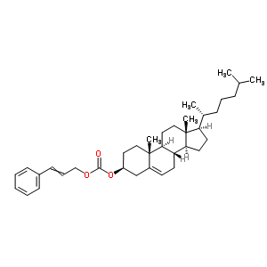 Carbonic acid 3-phenyl-2-propenyl cholest-5-en-3beta-yl esterStructure,62778-25-0Structure Carbonic acid 3-phenyl-2-propenyl cholest-5-en-3beta-yl ester Structure,62778-25-0Structure