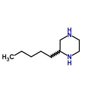 (7ci,8ci,9ci)-2-戊基-哌嗪結(jié)構(gòu)式_6303-79-3結(jié)構(gòu)式