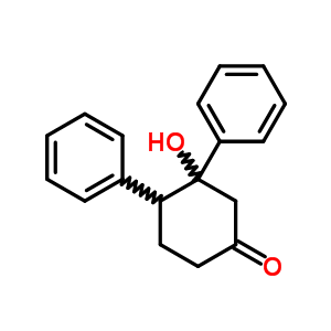 Cyclohexanone,3-hydroxy-3,4-diphenyl-Structure,6303-86-2Structure Cyclohexanone,3-hydroxy-3,4-diphenyl- Structure,6303-86-2Structure