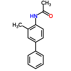 4-苯基-o-乙酰甲苯胺結構式_63040-30-2結構式