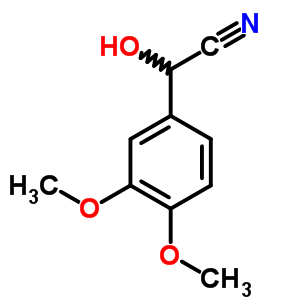 Benzeneacetonitrile, a-hydroxy-3,4-dimethoxy-Structure,6309-18-8Structure Benzeneacetonitrile, a-hydroxy-3,4-dimethoxy- Structure,6309-18-8Structure