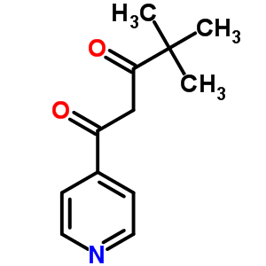 1,3-Pentanedione,4,4-dimethyl-1-(4-pyridinyl)-Structure,6312-01-2Structure 1,3-Pentanedione,4,4-dimethyl-1-(4-pyridinyl)- Structure,6312-01-2Structure