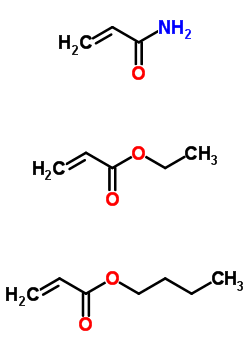 2-Propenoic acid, butyl ester, polymer with ethyl 2-propenoate and 2-propenamideStructure,63149-72-4Structure 2-Propenoic acid, butyl ester, polymer with ethyl 2-propenoate and 2-propenamide Structure,63149-72-4Structure