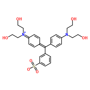 N-[4-[[4-[雙(2-羥基乙基)氨基]苯基](3-硫nato苯基)亞甲基]-2,5-環(huán)hexa二en-1-基]-2-羥基-N-(2-羥基乙基)ethanaminium結構式_63217-00-5結構式