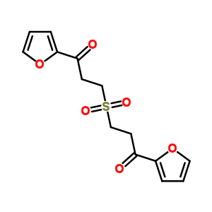 1-(2-呋喃基)-3-[3-(2-呋喃基)-3-氧代-丙基]磺?；?丙烷-1-酮結(jié)構(gòu)式_63261-21-2結(jié)構(gòu)式