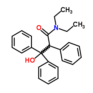 N,n-diethyl-3-hydroxy-2,3,3-triphenyl-propanamideStructure,6333-21-7Structure N,n-diethyl-3-hydroxy-2,3,3-triphenyl-propanamide Structure,6333-21-7Structure