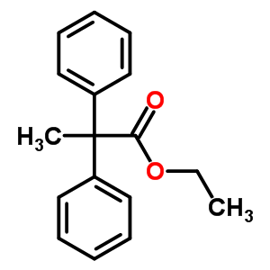 Ethyl 2,2-diphenylpropanoateStructure,6337-61-7Structure Ethyl 2,2-diphenylpropanoate Structure,6337-61-7Structure