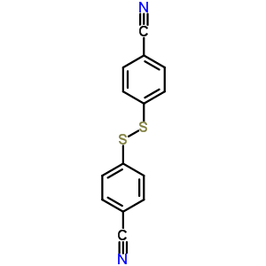 4-(4-Cyanophenyl)disulfanylbenzonitrileStructure,6339-51-1Structure 4-(4-Cyanophenyl)disulfanylbenzonitrile Structure,6339-51-1Structure