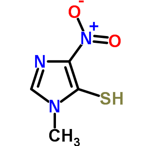 1H-imidazole-5-thiol,1-methyl-4-nitro-Structure,6339-54-4Structure 1H-imidazole-5-thiol,1-methyl-4-nitro- Structure,6339-54-4Structure