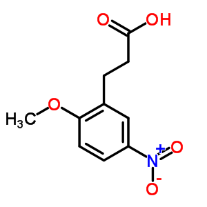 3-(2-Methoxy-5-nitro-phenyl)propanoic acidStructure,6342-73-0Structure 3-(2-Methoxy-5-nitro-phenyl)propanoic acid Structure,6342-73-0Structure