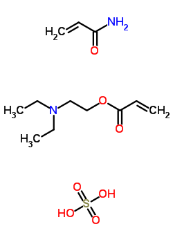 2-(二乙基氨基)乙基丙烯酸酯硫酸鹽與 2-丙烯酰胺的聚合物結(jié)構(gòu)式_63502-54-5結(jié)構(gòu)式