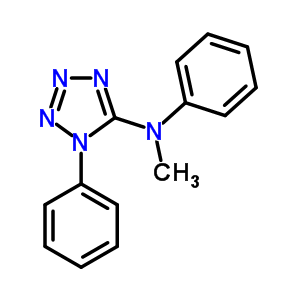 1H-tetrazol-5-amine,n-methyl-n,1-diphenyl-Structure,63641-04-3Structure 1H-tetrazol-5-amine,n-methyl-n,1-diphenyl- Structure,63641-04-3Structure
