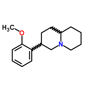 Octahydro-3-(2-methoxyphenyl)-2h-quinolizineStructure,63716-71-2Structure Octahydro-3-(2-methoxyphenyl)-2h-quinolizine Structure,63716-71-2Structure