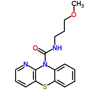 N-(3-甲氧基丙基)-10h-吡啶并[3,2-b][1,4]苯并噻嗪-10-羧酰胺結(jié)構(gòu)式_63886-04-4結(jié)構(gòu)式