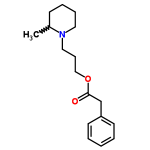 3-(2-甲基哌啶)苯乙酸丙酯結(jié)構(gòu)式_63906-46-7結(jié)構(gòu)式