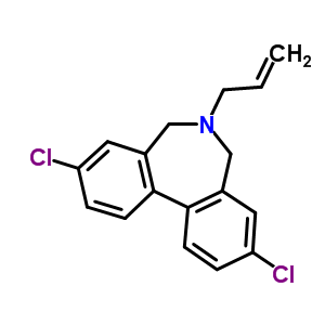 6-烯丙基-6,7-二氫-3,9-二氯-5H-二苯[c,e]氮雜卓結(jié)構(gòu)式_63918-66-1結(jié)構(gòu)式
