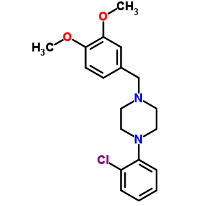 1-(3,4-Dimethoxybenzyl)-4-(2-chlorophenyl)piperazineStructure,63978-29-0Structure 1-(3,4-Dimethoxybenzyl)-4-(2-chlorophenyl)piperazine Structure,63978-29-0Structure