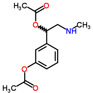 3-(乙?；趸?-α-[(甲基氨基)甲基]芐基 =乙酸酯結(jié)構(gòu)式_63991-22-0結(jié)構(gòu)式