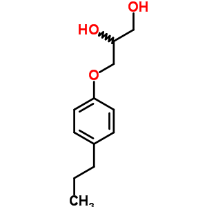 3-(P-丙基苯氧基)-1,2-丙二醇結(jié)構(gòu)式_63991-79-7結(jié)構(gòu)式