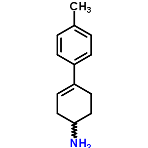 4-(對(duì)甲苯)-3-環(huán)己烯-1-胺結(jié)構(gòu)式_64011-56-9結(jié)構(gòu)式