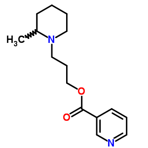 3-(2-甲基哌啶)丙基煙酸結(jié)構(gòu)式_64038-02-4結(jié)構(gòu)式