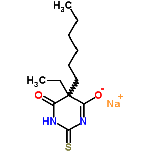 5-Ethyl-5-hexyl-2-sodiothio-4,6(1h,5h)-pyrimidinedioneStructure,64038-10-4Structure 5-Ethyl-5-hexyl-2-sodiothio-4,6(1h,5h)-pyrimidinedione Structure,64038-10-4Structure