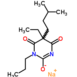 5-Ethyl-5-isopentyl-1-propyl-2-sodiooxy-4,6(1h,5h)-pyrimidinedioneStructure,64038-16-0Structure 5-Ethyl-5-isopentyl-1-propyl-2-sodiooxy-4,6(1h,5h)-pyrimidinedione Structure,64038-16-0Structure