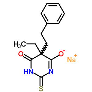 5-Ethyl-5-phenethyl-2-sodiothio-4,6(1h,5h)-pyrimidinedioneStructure,64038-24-0Structure 5-Ethyl-5-phenethyl-2-sodiothio-4,6(1h,5h)-pyrimidinedione Structure,64038-24-0Structure
