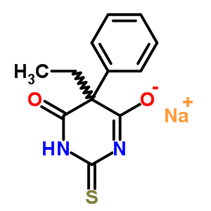 5-Ethyl-5-phenyl-2-thiobarbituric acid sodium saltStructure,64038-25-1Structure 5-Ethyl-5-phenyl-2-thiobarbituric acid sodium salt Structure,64038-25-1Structure