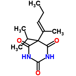 5-Isopropyl-5-(1-methyl-1-butenyl)-2-sodiooxy-4,6(1h,5h)-pyrimidinedioneStructure,64038-29-5Structure 5-Isopropyl-5-(1-methyl-1-butenyl)-2-sodiooxy-4,6(1h,5h)-pyrimidinedione Structure,64038-29-5Structure