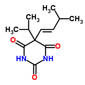 5-Isopropyl-5-(3-methyl-1-butenyl)-2-sodiooxy-4,6(1h,5h)-pyrimidinedioneStructure,64038-30-8Structure 5-Isopropyl-5-(3-methyl-1-butenyl)-2-sodiooxy-4,6(1h,5h)-pyrimidinedione Structure,64038-30-8Structure