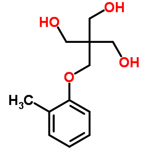 2-(羥基甲基)-2-(鄰甲苯氧基甲基)-1,3-丙二醇結(jié)構(gòu)式_64049-37-2結(jié)構(gòu)式