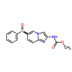 6-(苯基亞磺?；?H-咪唑并[1,2-a]吡啶-2-基氨基甲酸甲酯結(jié)構(gòu)式_64064-54-6結(jié)構(gòu)式