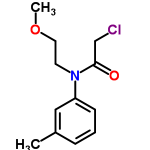 2-氯-N-(2-甲氧基乙基)-N-(3-甲基苯基)-乙酰胺結構式_64202-99-9結構式