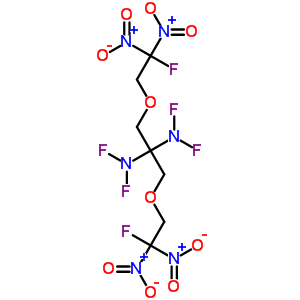 1,3-雙(2,2-二硝基-2-氟乙氧基)-N,N,N,N-四氟-2,2-丙二胺結(jié)構(gòu)式_64245-83-6結(jié)構(gòu)式