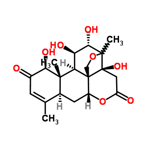 13,20-Epoxy-1beta,11beta,12alpha,14-tetrahydroxypicras-3-ene-2,16-dioneStructure,64356-67-8Structure 13,20-Epoxy-1beta,11beta,12alpha,14-tetrahydroxypicras-3-ene-2,16-dione Structure,64356-67-8Structure
