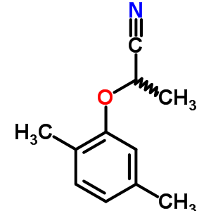 Propanenitrile, 2-(2,5-dimethylphenoxy)-Structure,6441-15-2Structure Propanenitrile, 2-(2,5-dimethylphenoxy)- Structure,6441-15-2Structure