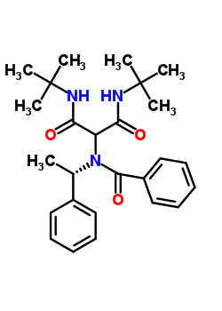 N,n-di-tert-butyl-2-(n-(1-phenylethyl)benzamido)malonamideStructure,64435-48-9Structure N,n-di-tert-butyl-2-(n-(1-phenylethyl)benzamido)malonamide Structure,64435-48-9Structure