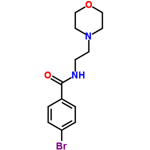4-Bromo-n-(2-morpholin-4-ylethyl)benzamideStructure,64544-19-0Structure 4-Bromo-n-(2-morpholin-4-ylethyl)benzamide Structure,64544-19-0Structure