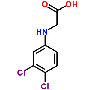 n-(3,4-二氯苯基)-甘氨酸結(jié)構(gòu)式_65051-17-4結(jié)構(gòu)式