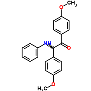 Ethanone,1,2-bis(4-methoxyphenyl)-2-(phenylamino)-Structure,6510-68-5Structure Ethanone,1,2-bis(4-methoxyphenyl)-2-(phenylamino)- Structure,6510-68-5Structure
