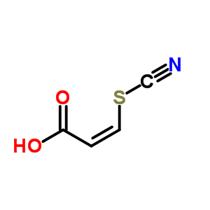 3-硫代氰?；?2-丙酸結(jié)構(gòu)式_65200-27-3結(jié)構(gòu)式
