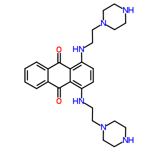 9,10-Anthracenedione, 1,4-bis((1-(piperazinyl)ethyl)amino)-Structure,65271-73-0Structure 9,10-Anthracenedione, 1,4-bis((1-(piperazinyl)ethyl)amino)- Structure,65271-73-0Structure