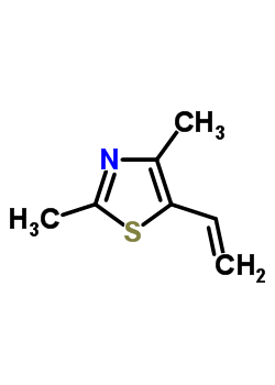 5-乙烯-2,4-二甲基噻唑結(jié)構(gòu)式_65505-18-2結(jié)構(gòu)式